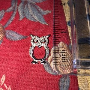 Sterling silver owl pendant